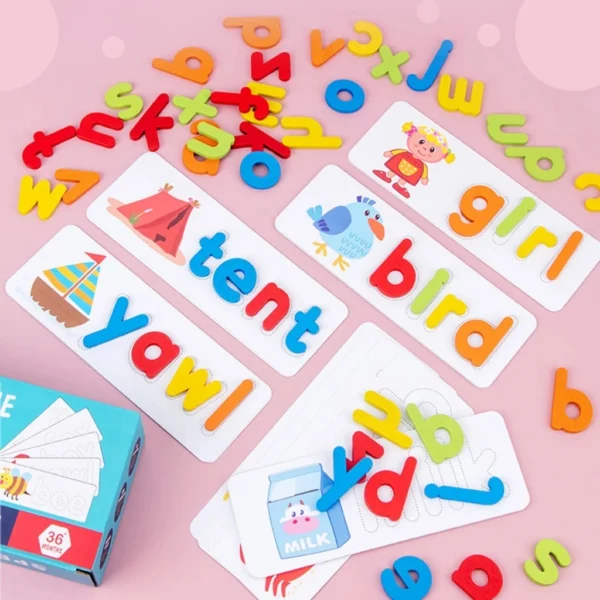 Wooden Spelling Learning Game