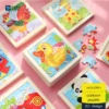 Random Mini Wooden 9pcs Jigsaw Puzzle