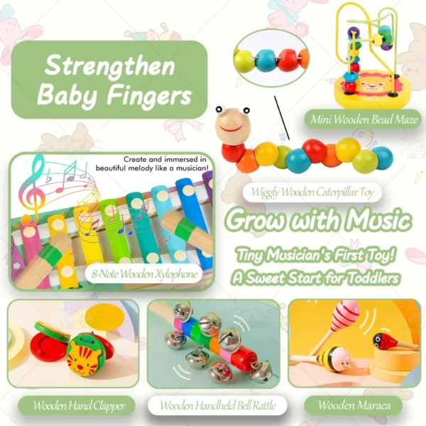 13 in 1 Wooden Toy Set