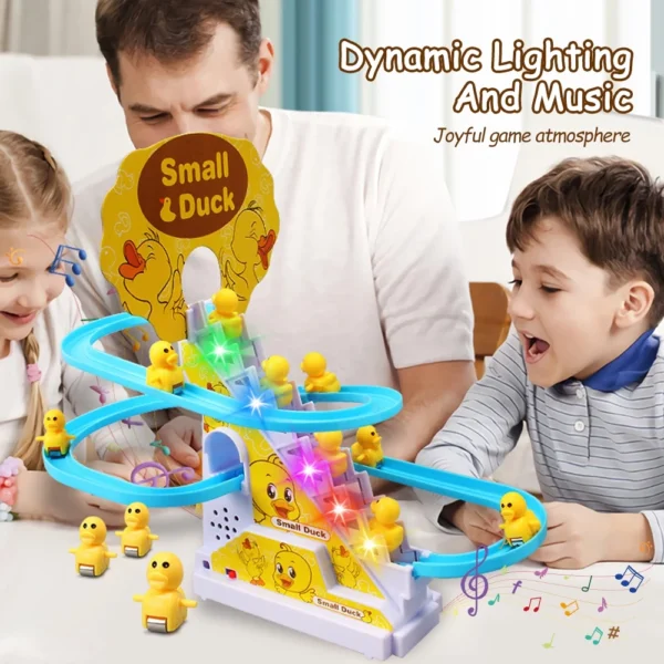 Duck Climbing Stairs Track Toy L27cm W15cm H25cm