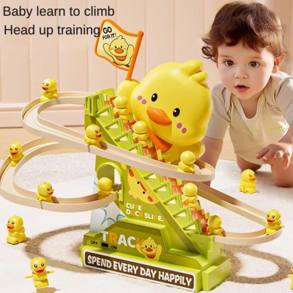 Electric Duck Climbing Stairs Slide