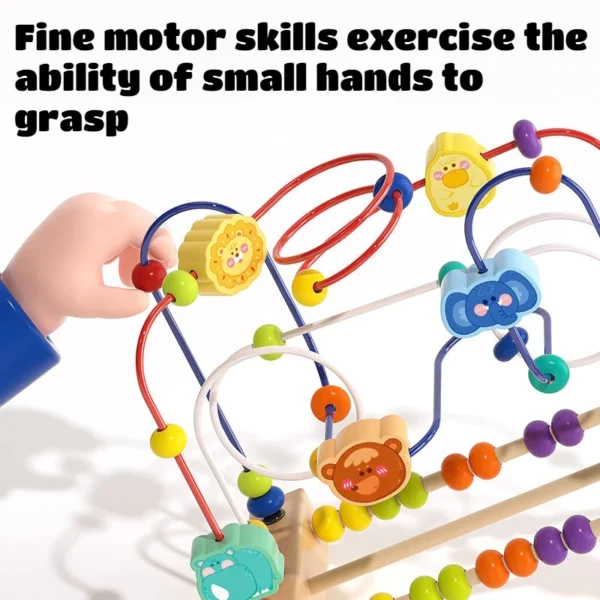Wooden Animal Fruit Bead Maze