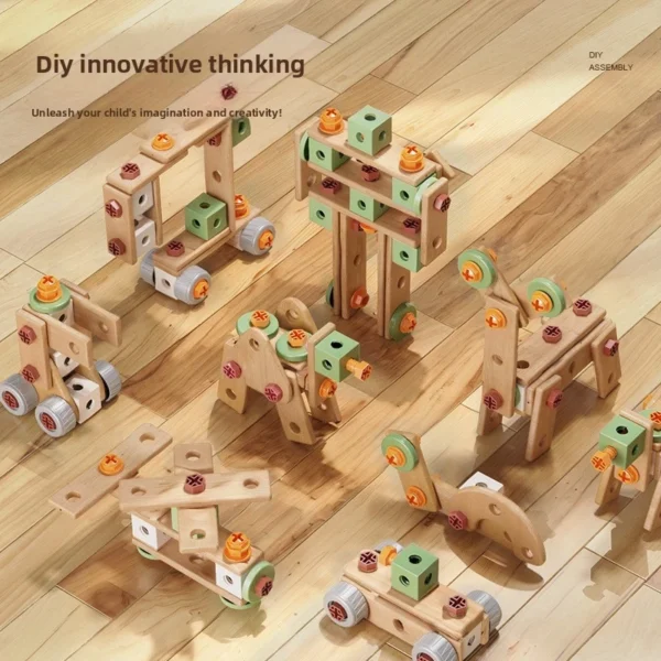 DIY Screw Assembly Building Blocks
