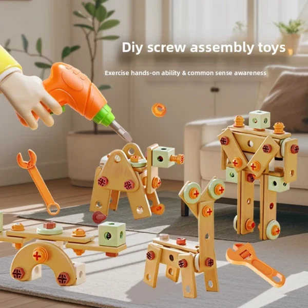 DIY Screw Assembly Building Blocks