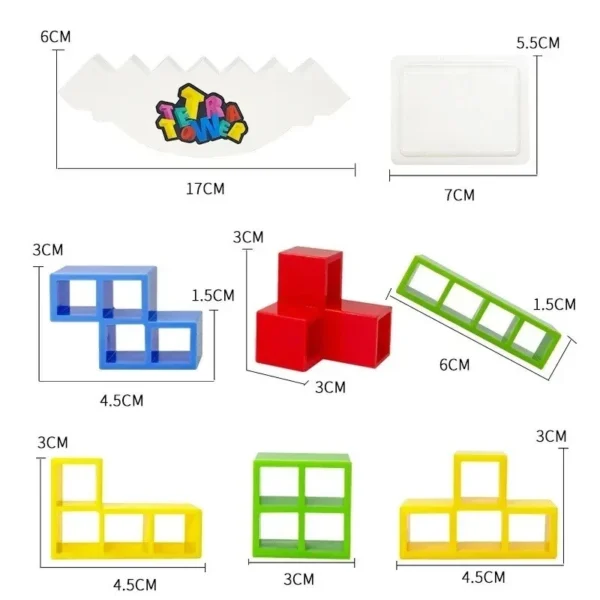 Tetra Tower Balance Stacking Game