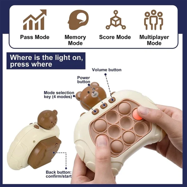 Quick Push Pop It Game Console